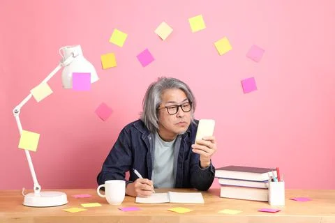 Man with Book Stock Photos