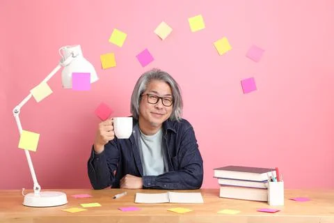 Man with Book Stock Photos