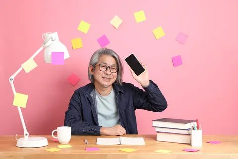 Man with Book Stock Photos