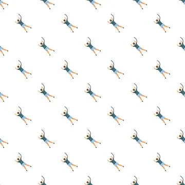 Man bouldering climbing training wall seamless pattern Illustrazione stock