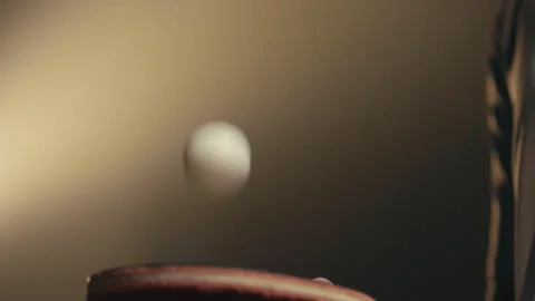 Man Bouncing the Ping Pong Ball Stock Footage 279236126