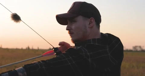 Man with bow Stock Footage 159480024