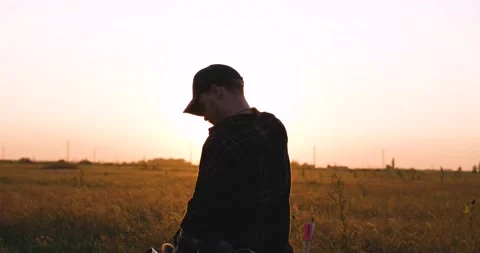 Man with bow Stock Footage 159480246