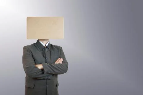 Man with a box Stock Photos