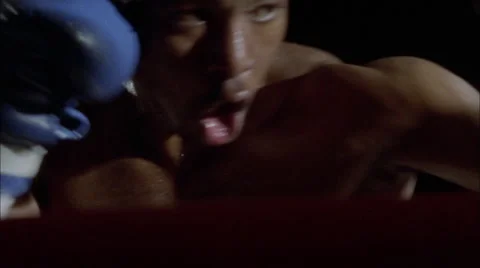 A man boxes with a trainer. Video stock 4889242