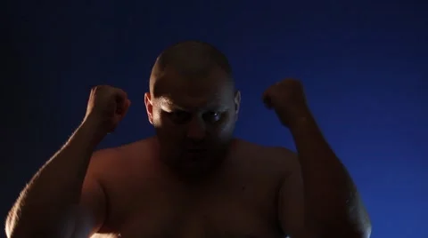 Man boxing Stock Footage 8655923