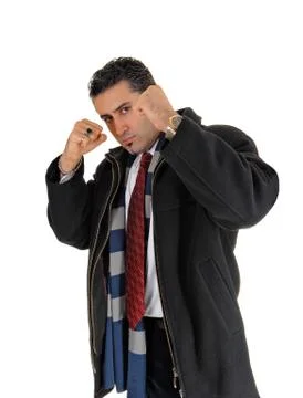 Man boxing. Stock Photos