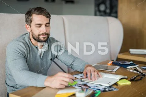 Man brainstorming Stock Photos