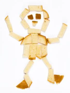 Man of bread Stock Photos