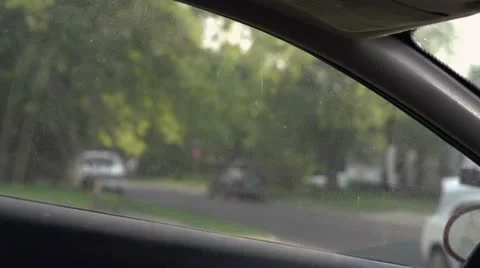 Man breaking into car slow motion 720p Video stock 12020993