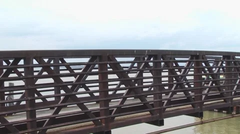 Man on Bridge Stock Footage 7901389