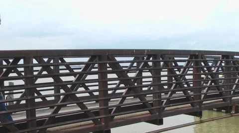 Man on Bridge 스톡 동영상 7901443