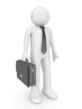 Man with briefcase 2 Stock Illustration
