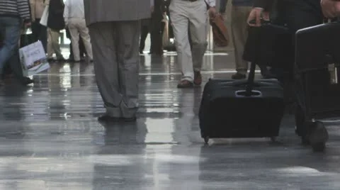 Man with Briefcase Stock Footage 8922471
