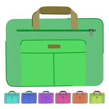 Man briefcase for men vector cartoon graphic Stock Illustration