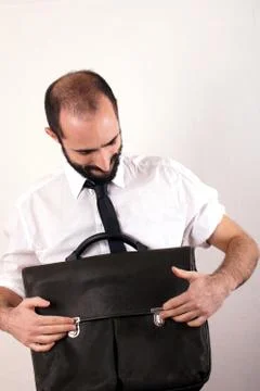 Man with briefcase Stock Photos