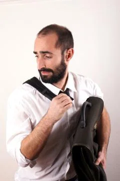 Man with briefcase Stock Photos