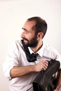 Man with briefcase Stock Photos