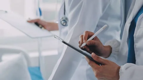 Man with broken arm in cast lying on bed in hospital. The emergency center treat Stock Footage 237356780