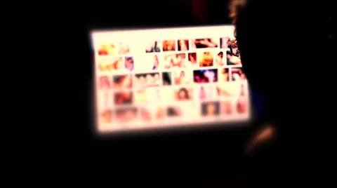 Man Browsing Internet Content About Nude Woman Video stock 67239426