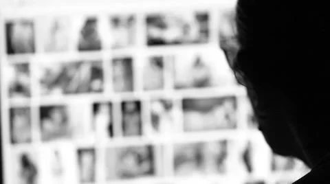 Man Browsing Internet ,viewing nude woman Stock Footage 67243887