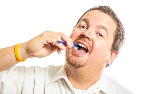 Man brushing teeth 2 Stock Photos