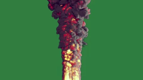 Man Burning Isolated Green Screen Stock Video Stock Footage 338012512