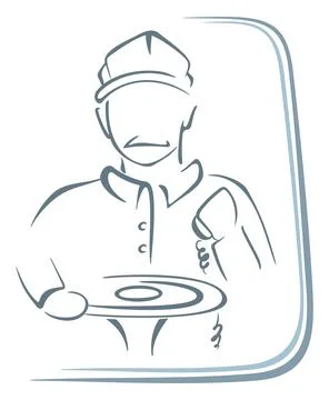 Man in bus Stock Illustration