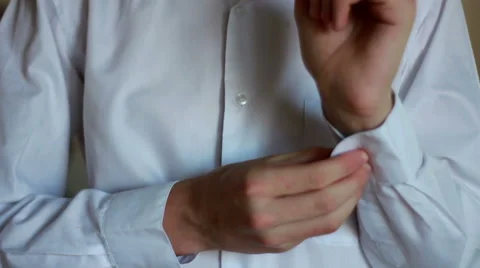 Man Buttons Shirt Stock-Footage 40499744