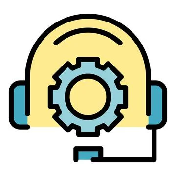 Man call support icon vector flat Stock Illustration