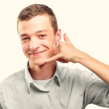 Man calling Stock Photos