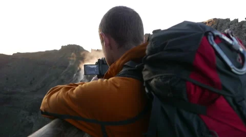 Man with the camera Stock Footage 44358686