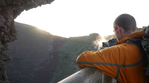 Man with the camera Stock Footage 44360147