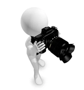 Man with a camera Stock Illustration