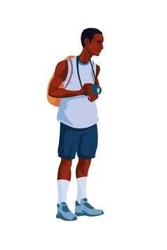 Man with a camera Stock Illustration
