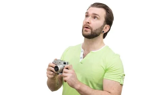 Man with a camera Stock Photos