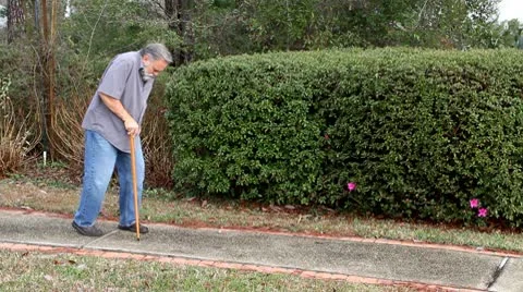 Man With Cane Vidéo 10771605