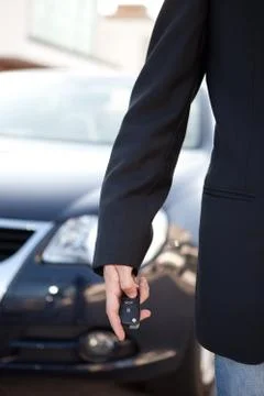 Man in car Stock-Fotos