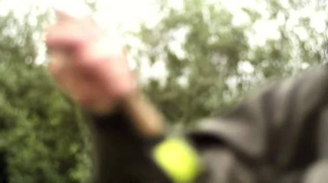 Man Casting in a River 库存影片 52505118