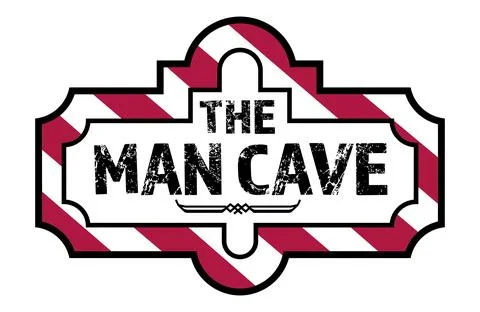 The Man Cave Sign vector illustration Stock Illustration