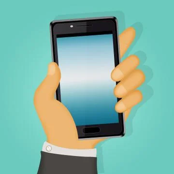 Man with cell phone Stock Illustration
