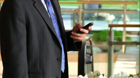 Man on Cellphone Vídeos de archivo 11424495