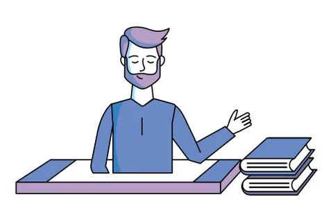 Man with cellphone イラスト素材