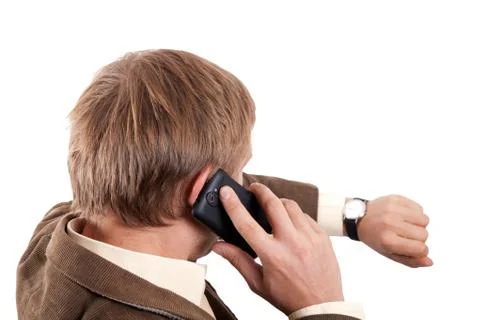 Man with cellphone Stock Photos