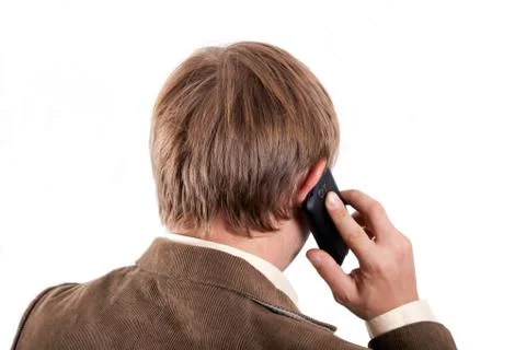 Man with cellphone Stock Photos
