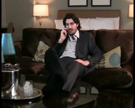 Man on cellular phone - PAL Stock Footage 12072356