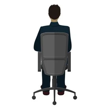 Man in chair Stock Illustration