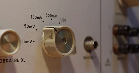 Man changes operation mode of the device by rotating the switch Stock-Footage 122982466