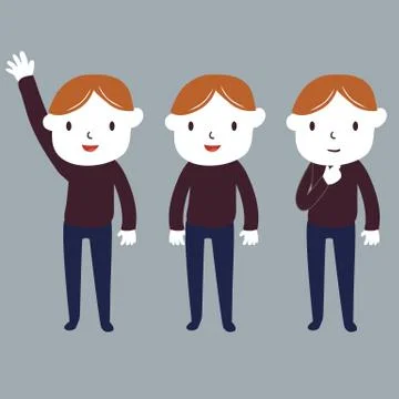 Man Character cartoon Stock Illustration