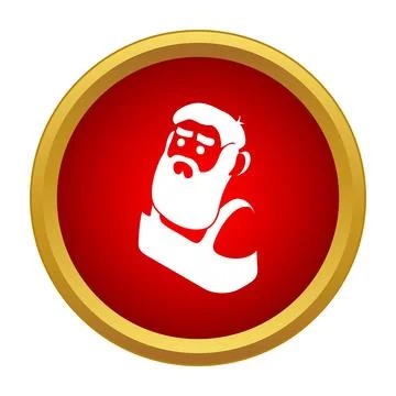 Man character icon with beard and mustache avatar Stock-Illustration